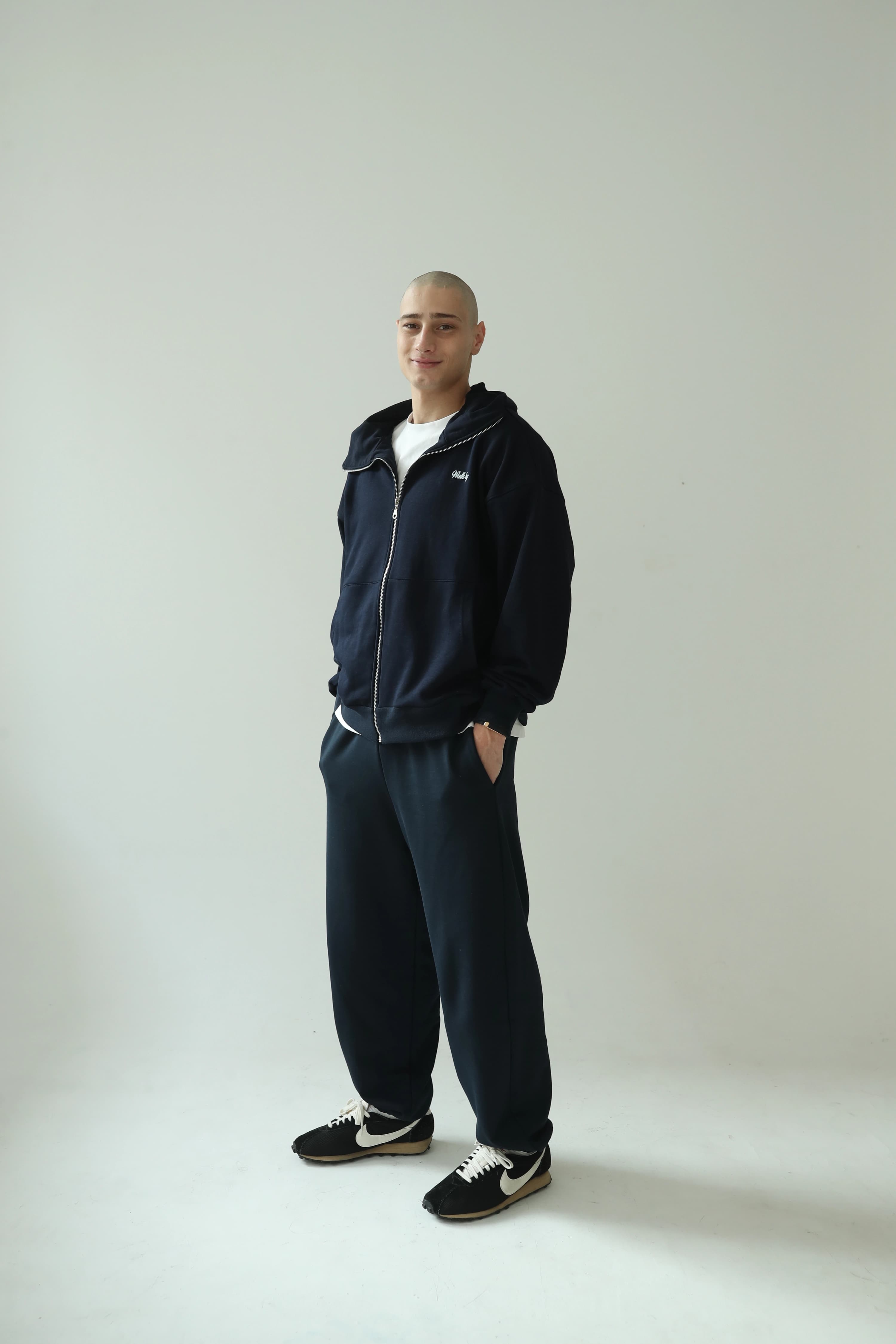 Navy Tracksuit Set - Front